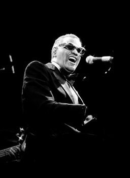 Bild auf Leinwand Ray Charles - portrait