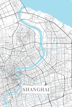 Bild auf Leinwand Shanghai white