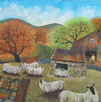 Bild auf Leinwand Sheep Hut, 2022