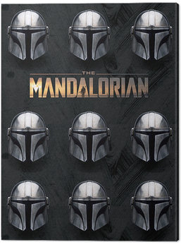 Bild auf Leinwand Star Wars: The Mandalorian - Helmets