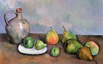 Bild auf Leinwand Still Life with Pitcher and Fruit, 1885-87