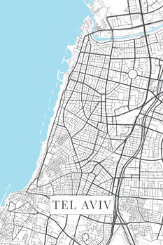 Bild auf Leinwand Tel Aviv white
