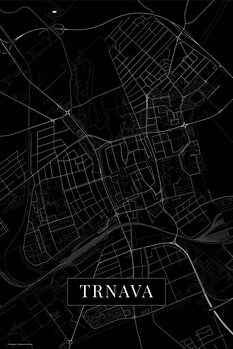 Bild auf Leinwand Trnava black