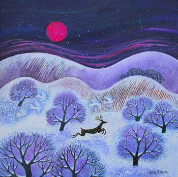 Bild auf Leinwand Winter Stag, 2023