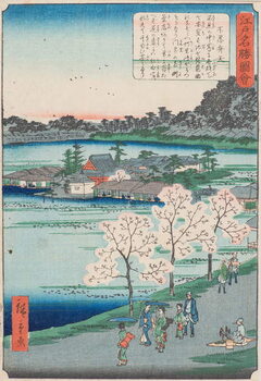 Lerretsbilde Benten Shrine on Shinobazu Pond , 19th century