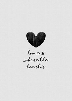 Lerretsbilde Home Is Where The Heart Is