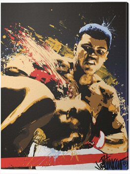 Lerretsbilde Muhammad Ali - Stung