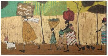 Lerretsbilde Sam Toft - Doris Helps Out on the Trip to Mzuzu