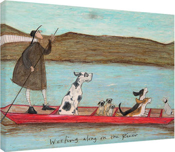 Lerretsbilde Sam Toft - Woofing along on the River