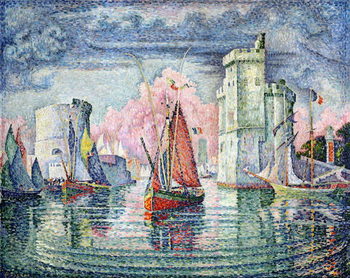 Lerretsbilde The Port at La Rochelle, 1921