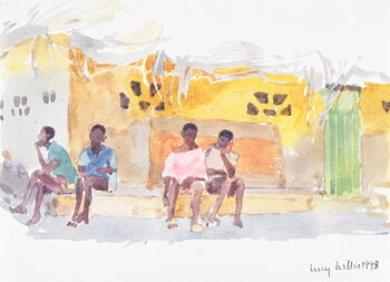 Bilde på lerret Children Waiting, 1998