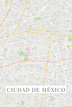 Bilde på lerret Ciudad de México color