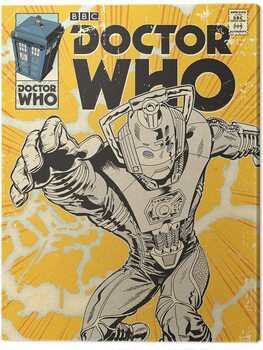 Bilde på lerret Doctor Who - Cyberman Comic