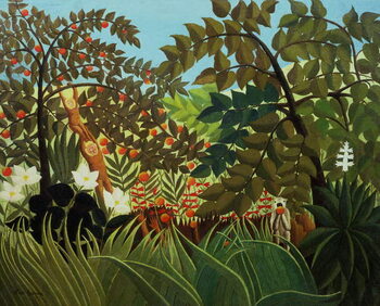 Bilde på lerret Exotic landscape, 1910