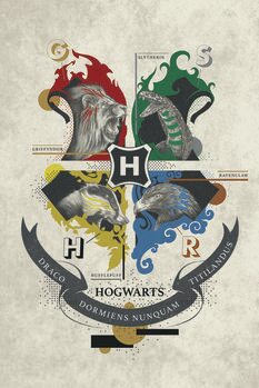 Bilde på lerret Harry Potter - Hogwarts Crest