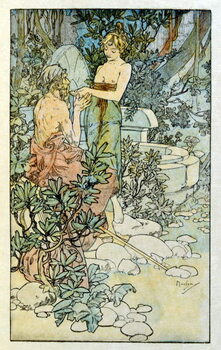 Bilde på lerret Illustration by Alphonse Mucha from Clio