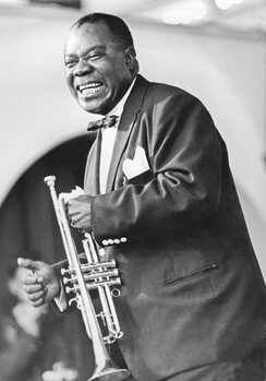 Bilde på lerret Louis Armstrong, 1950s