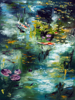 Bilde på lerret Monet's Pond, 2021