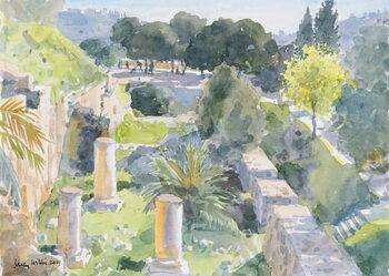 Bilde på lerret Roman Columns, Old Jerusalem, 2019