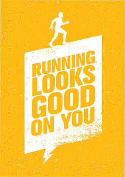 Bilde på lerret Running Looks Good On You