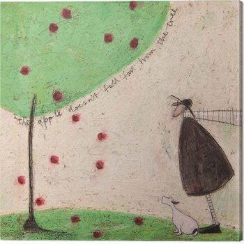 Bilde på lerret Sam Toft - The Apple Doesn‘t Fall From the Tree