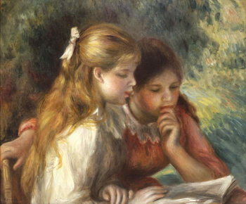 Bilde på lerret The Reading, c.1890-95