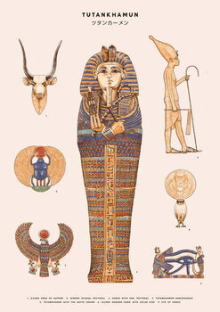 Bilde på lerret Tutankhamun, 2020
