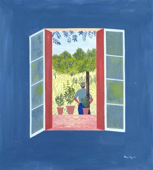 Bilde på lerret Zaid Through the Window, 1986