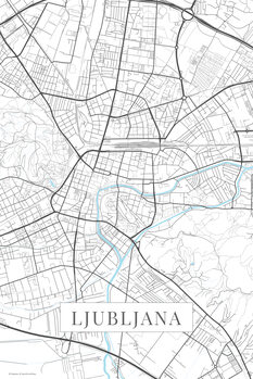 Sticker Ljubljana white