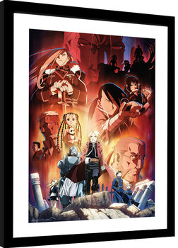 Poster incorniciato Fullmetal Alchemist - Key Art
