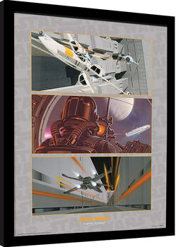 Poster incorniciato Star Wars - X-Wing Assault