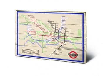 Bild auf Holz London Transport