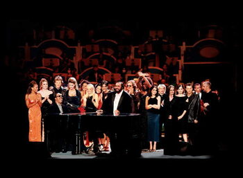 Autocolant Luciano Pavarotti