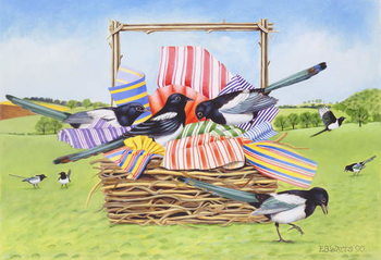 Bild auf Leinwand Magpies, 1990