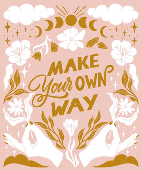 Samolepka Make your own way- inspirational hand