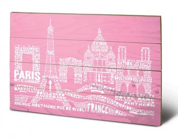 Tavla i trä Paris - Citography