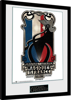 Animales fantásticos: Los crímenes de Grindelwald - Magiques de la France Poster enmarcado