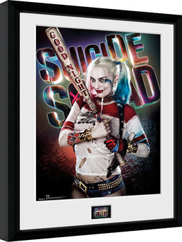 Escuadrón Suicida - Suicide Squad - Harley Quinn Good Night Poster enmarcado