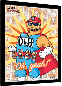 Poster enmarcado Los Simpson - Duff Man