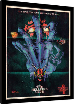Poster enmarcado Stranger Things 4 - The Hellfire Club