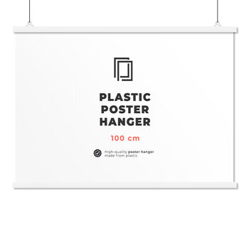Soporte póster de plástico