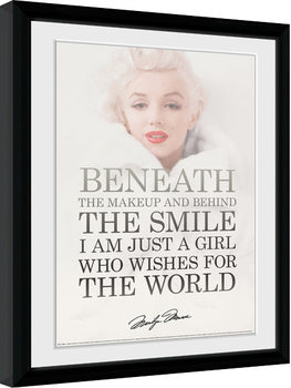 Ingelijste poster Marilyn Monroe - Beneath