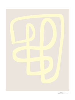 Illustrazione Abstract yellow line