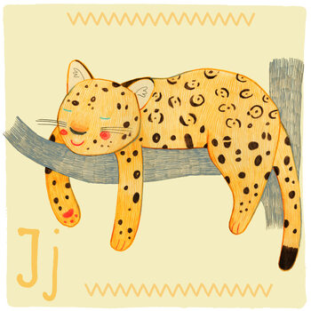 Illustration Alphabet - Jaguar