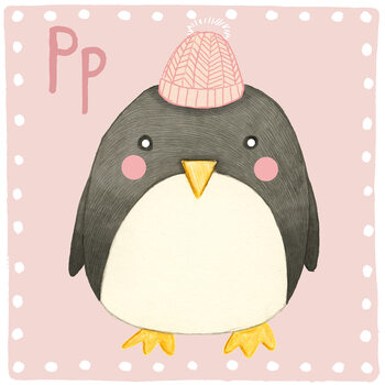 Illustration Alphabet - Penguin