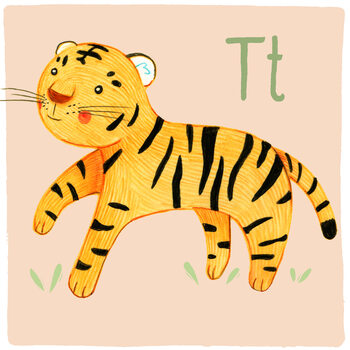 Illustration Alphabet - Tiger