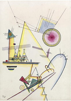 Leinwand Poster ""Ame delicate""  Peinture de Vassily Kandinsky  1925