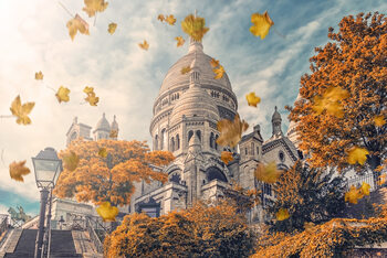 Konstfotografering Autumn In Montmartre