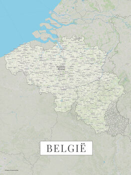 Mapa Belgie color