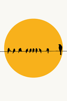 Leinwand Poster Birds Family